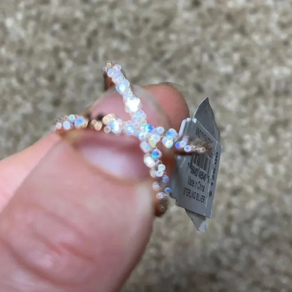 Michael Kors Oversized Ring Trim In Sterling Silver, Brand New with tags NWT - Picture 5 of 6